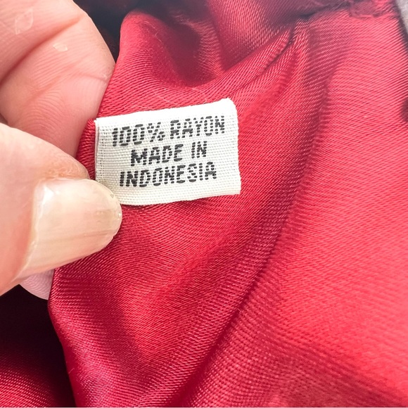 MYSTIQUE Burgundy Paisley Sequence Beaded Wood Handles Vintage Style Handbag NWT - Picture 13 of 14